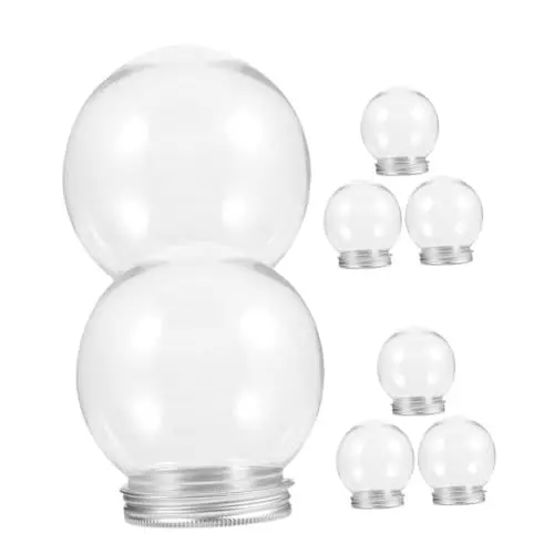 Produktbild: Warmhm Schneekugel- – Transparente Bastel- Für Erwachsene Schneeflocken-bastelarbeiten Und Mini-schneekugeln
