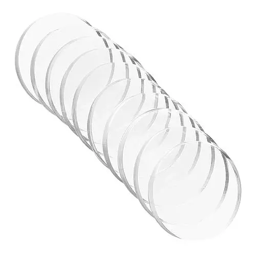 Produktbild: Warmhm 10 Stück Antirutsch-Pads Transparent Für Glasplatten Silikon Saugnäpfe Selbstklebend Und rutschfest Ideal Für Tischplatte Und Büromöbel Klarglas Stoßdämpfer Und Abstandhalter