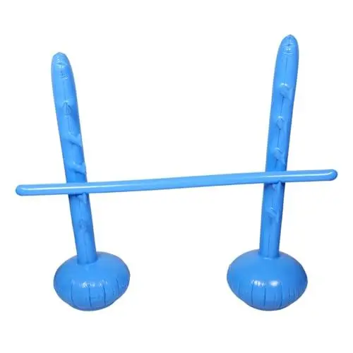 Produktbild: Warmhm Aufblasbare Hochsprungstange familienspiele Outdoor-Spiele aufblasbares Spielzeug aufblasbare Spiele Rasenspiele Strandspiele für Erwachsene Partyspiele im Freien Limbo PVC Blue