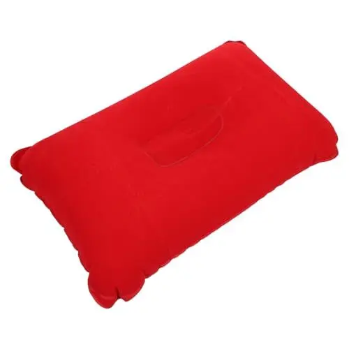 Produktbild: Warmhm Aufblasbares Kissen Für Camping Und Reisen Große Größe 43 X 27 cm Robustes Beflocktes PVC-Kissen Zum Ausruhen Im Freien