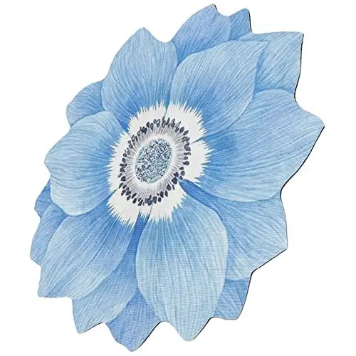 Produktbild: Warmhm Bodendecke Blumenförmig rutschfest Aus Hochwertigen Materialien Für Schlafzimmer Und Zuhause Leicht Zu Reinigen Pflegen Dekorative Bodenmatte Heimteppich