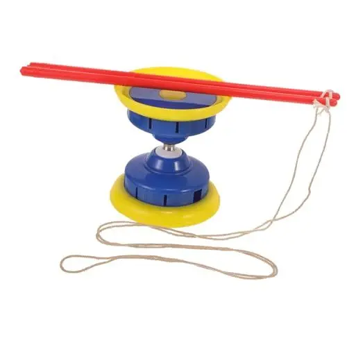 Produktbild: Warmhm Diabolo Yoyo Mit Achsen Professionelles Spielzeug Für Junge Mädchen Und Erwachsene Aus Robustem Für Jonglieren Und Fitness Anti-Fall Und Bruchsicher Flexibler Schnur Farbe Blau