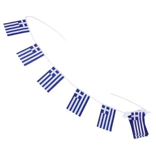 Produktbild: Warmhm Flaggen Griechische -flagge Banner Wimpel Girlande Für Home Party Dekorationen