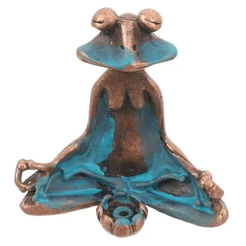 Produktbild: Warmhm Frosch- -Statue Frosch-räucherstäbchenhalter Mini-froschfigur Gartenstatue Dekoration für Den Außenbereich
