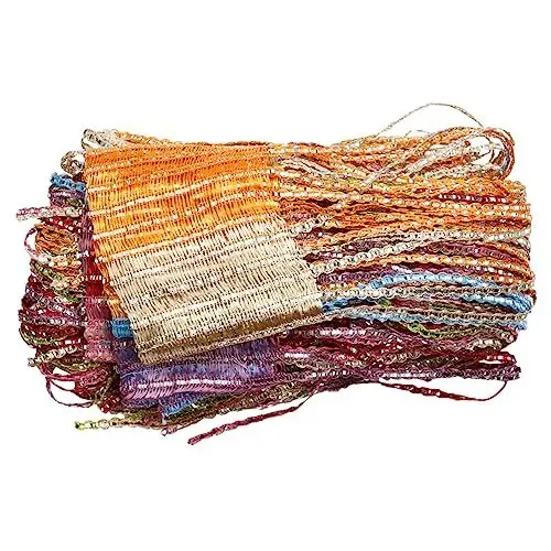 Produktbild: Warmhm Kräftiger Bunter Fadenvorhang Trennstreifenquaste Raumteiler Mit Perlen Dekorativer Quastenteiler Quastenvorhänge Rand Der Wandpaneele Polyester (Polyester) Deutlich Fenster Tür