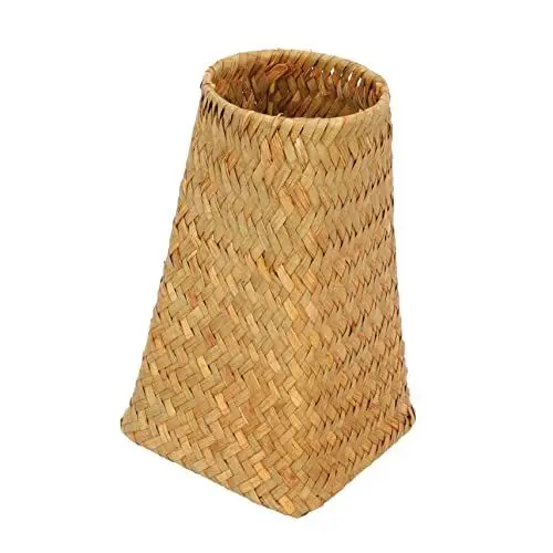 Produktbild: Warmhm Geflochtene Vase Pastorale Rattanvase Handvase Für Blumen Gewebter Stifthalter Stiftebecher Aus Stiftehalter Für Den Schreibtisch Große Vase Klar Büro Kosmetik Anlage Bambus Weben