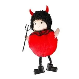 Produktbild: Warmhm Halloween-Dekoration Halloween-plüschtiere Halloween -Ornamente Puppe Festivalbedarf Halloween-schmuck Halloween-verzierung Hängende Verzierungen Stoff Rot
