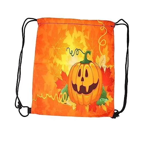 Produktbild: Warmhm Lustige Kürbis-tragetasche für Süßigkeiten für Jungen und Mädchen Kordelzugbeutel Halloween-elemente für Halloween-partyzubehör