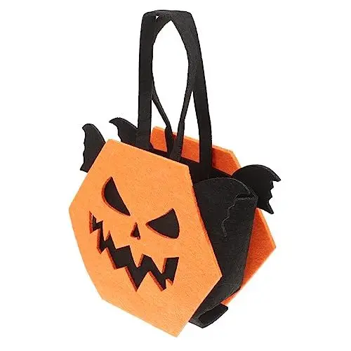 Produktbild: Warmhm Halloween-süßigkeitsbeutel Halloween-süßigkeitstüte Halloween-einkaufstasche Party-leckerli-tasche Süßigkeitentüten Halloween Halloween-partybevorzugungstaschen Vlies