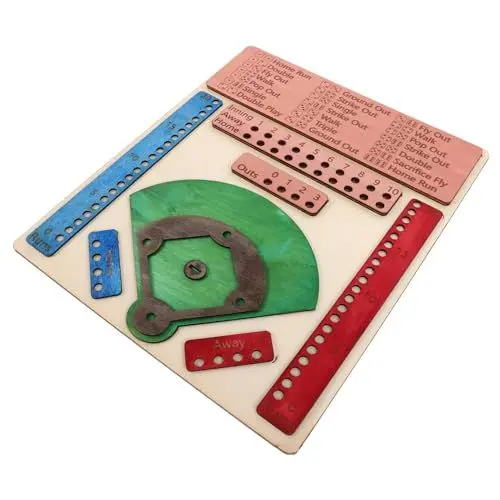 Produktbild: Warmhm Holz Baseball Brettspiel Für Partys Und Familien Kreatives Design Leicht Zu Transportieren Unterhaltsames Spielbrett Für Gesellschaftsspiele