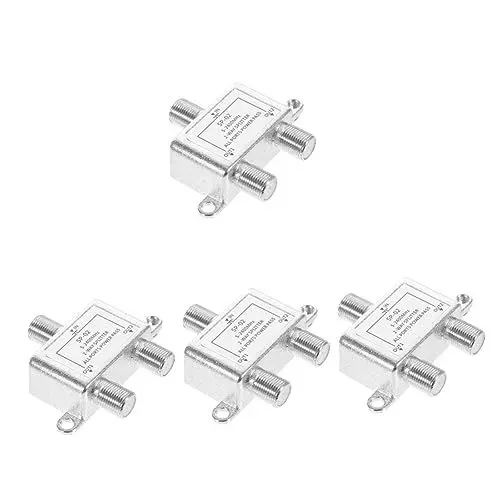 Produktbild: Warmhm 4-teiliger Koaxial-zubehörkabel-Splitter Für Internet-tv 5-2500 MHz Frequenzbereich Horizontale/vertikale Montage
