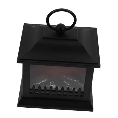 Produktbild: Warmhm Kaminlicht Tischkaminlaterne Laternen Dekorativ Im Freien Fee Wiederaufladbar Kaminlampe Kaminlaterne Licht Batteriebetriebene Laterne Flamme Kamine Elektrisch Flackern Plastik