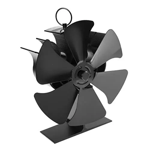 Produktbild: Warmhm Kaminventilator Kamin aus Holz Kindercouch Stirlingmotor Ofenventilator Heizungsgebläse Herd Wandöfen Lüfter Kaminofengebläse Holzofen Wärmeenergie Pelletofen Aluminium