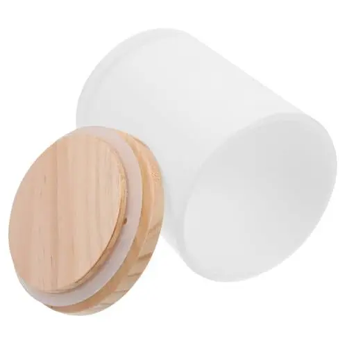 Produktbild: Warmhm Kerzenhalter Aus Glas Mit Deckel Kerzengläser Kerzenhalter Für Die Inneneinrichtung
