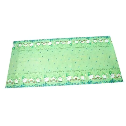 Produktbild: Warmhm Kleeblatt-Partytischdecke Shamrock feierstahl Party Tischdecke mit Kleeblattmuster Dekoration Party Feste feiern Kleeblatt-Tischdecke Tischdecken für Partys Sport Light Green