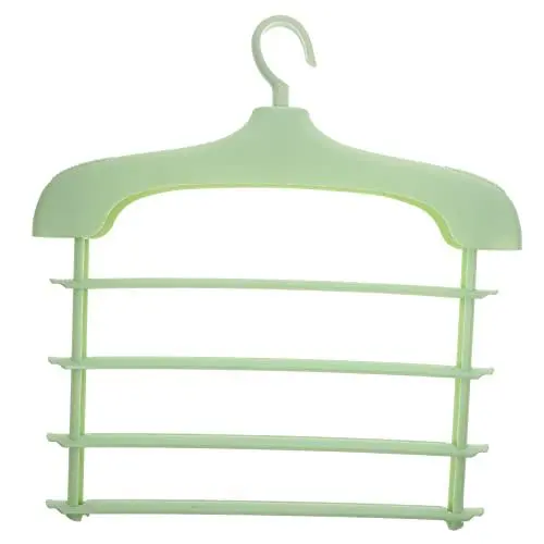 Produktbild: Warmhm Kleiderbügel Storage Shelves abstellständer igelkostümkinder Organizer für Schrank Hemdenbügel Schrankorganisatoren und Aufbewahrung Schrankorganisation Hosenbügel pp Light Green