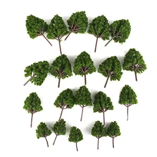 Produktbild: Warmhm Modelleisenbahnen Modellbäume Und Büsche Modelleisenbahnbäume Landschaft Modellbaum Miniaturen Sandtisch 20 Stück Landschaftsmodellbaum