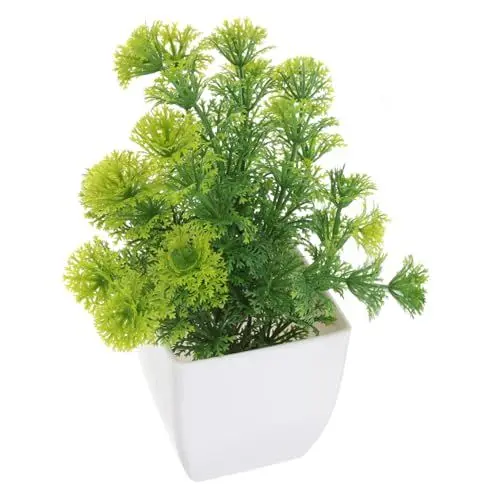 Produktbild: Warmhm Künstlicher Bonsai in Topf Dekorative Künstliche Zimmerpflanze Künstliche Pflanze Für Innenbereich Kleine Marmordekor Pflanzendekor