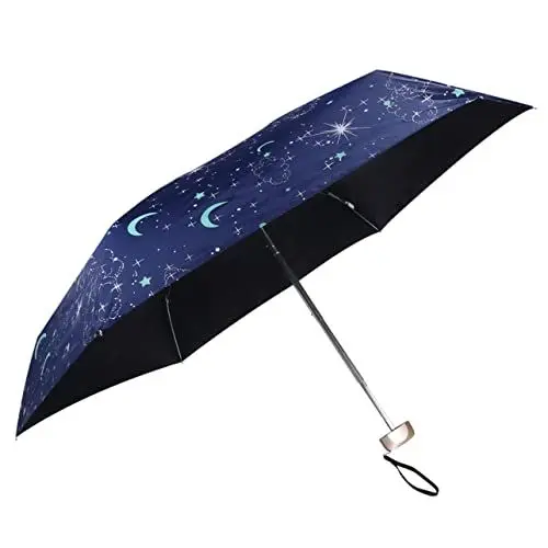 Produktbild: Warmhm Regenschirm Anti-uv-klappschirm Uv-Schutz Kompakter Winddichter Reiseschirm Rippenmaterial Universal- Männer Und Frauen
