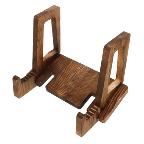 Produktbild: Warmhm Rezeptständer Aus Holz Kochbuchständer Menüständer Offener Buchständer Tisch Dokumentenhalter Computerständer Briefhalter Buchständer Kochbuchständer Küche