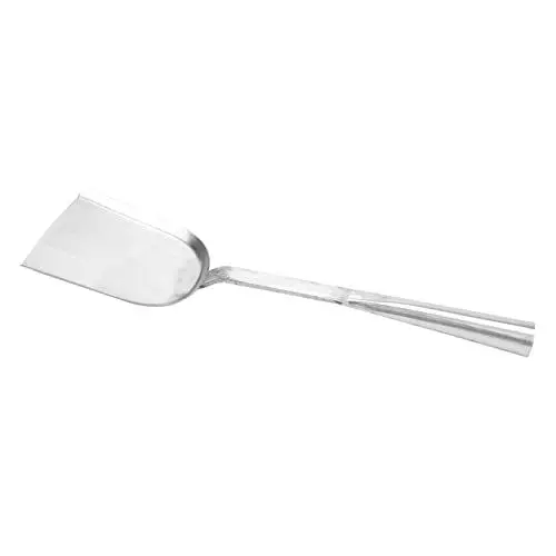 Produktbild: Warmhm Rußschaufel feuerofen firestock grill plate Grillrostpflege grillbürste grillpinsel grillmatte für bbq set spachtel langen Griff Erdschaufel Werkzeug wok Poker Verchromter Stahl
