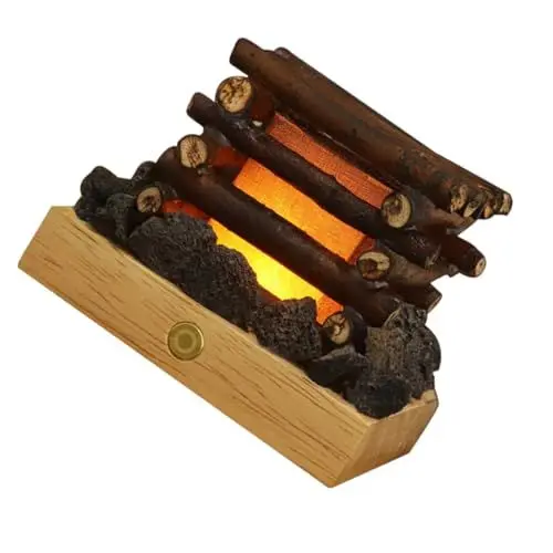 Produktbild: Warmhm Touch Dimmbare Usb Nachttisch Lampe Flackern Lagerfeuer Nachtlicht für Jungen und Mädchen Schlafzimmer Ästhetische Lampe