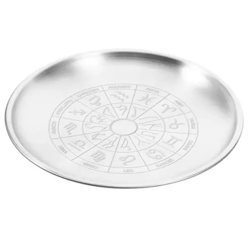 Produktbild: Warmhm Fünfzackiges Ritualtablett Teelicht Aufbewahrungsteller Dekorativer Altarhalter Teller Dekoratives Tablett Aus Metall