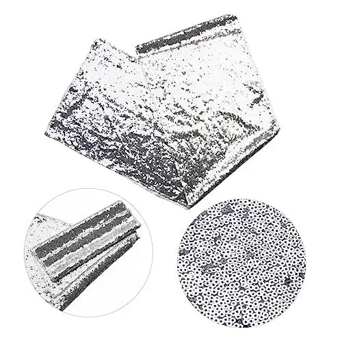 Produktbild: Warmhm Gold Pailletten Tischdecke Alternative Tischläufer 30x180cm Silber Hochzeit