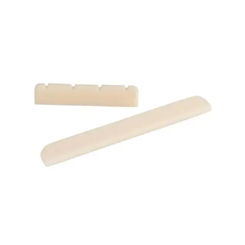 Produktbild: Warmhm Uglili Kissen gitarre ersatzbrücke Brücke für klassische Gitarre Sattel und Sattel aus Knochen für Akustikgitarre Gitarrenmutter Gitarrenzubehör Beige