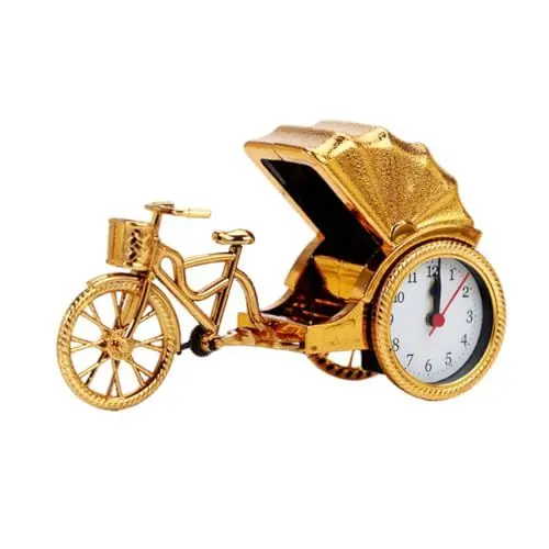 Produktbild: Warmhm Uhr Schlafzimmer standuhr wohnzimmeruhr Table Clock Alarmuhr Bürouhr goldene Uhr Retro Uhr Batteriebetriebene Uhr wecker herrenuhren Retro-Uhr zum Dekorieren Tischuhr Jahrgang