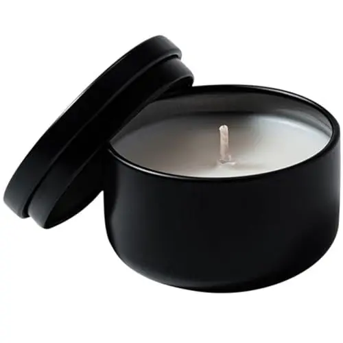 Produktbild: Warmhm Unverzichtbares Kerzenset Kerzen Im Zinnglas Natürliche Sojakerzen Kerzengläser Basteln Kerzen in Blechdose Reise-zinnkerze Kerze Aus Wachsdose Duftkerzen Aromatherapie