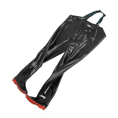 Produktbild: Warmhm Wathosen Zum Angeln Angelanzüge Mit Stiefeln Kittel Watanzüge Zum Angeln Anglerstiefel Wathose Overalls Leichte Wathosen Arbeitskleidung Arbeitskleider Pvc Ein Stück Fischerstiefel