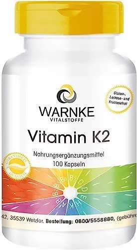 Produktbild: Warnke Gesundheitsprodukte Vitamin K2 (100 Kapseln), 1er Pack (1 x 32 g)