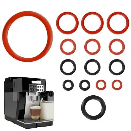Produktbild: Wartungsset O-Ring-Dichtung, 15PCS O-Ringventile Verwendet Zur Unterstützung Von Ventilen Wassertanks Ausgangszubehör Für Philips Spidem Gaggia Krups Solis Café Familie Dichtungsring Kaffeemaschine