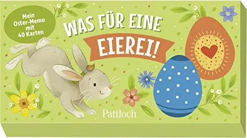 Produktbild: Was für eine Eierei!: Mein Oster-Memo mit 40 Karten | Memo-Spiel in Eierform | Spielspaß für die ganze Familie und ideal als Ostergeschenk ab 4 Jahren (Geschenke fürs Osternest)