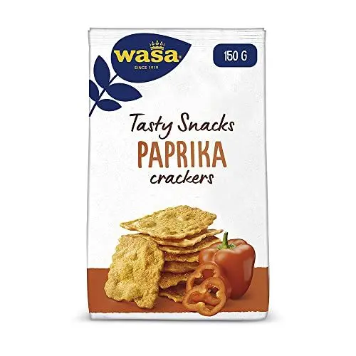 Produktbild: Wasa Tasty Snacks Cracker Paprika – Knusperleichte Cracker mit Paprika, 150g