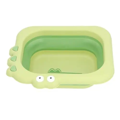 Produktbild: Waschende Baby-Badewanne, Rutschfester PP-Wirbelsäulenschutz, Saubere Spülung, Ergonomische Mehrzweck-Badewanne für Mädchen (GREEN)