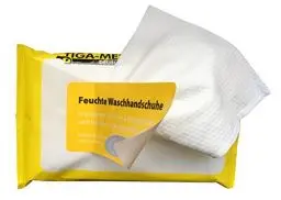 Produktbild: Waschhandschuhe Feucht Einmal Einweg 1 Pack = 8 Stück Waschhandschuh mit Aloe Vera imprägnierte