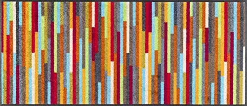Produktbild: wash+dry Fußmatte, Mikado Stripes 60x140 cm, innen und außen, waschbar
