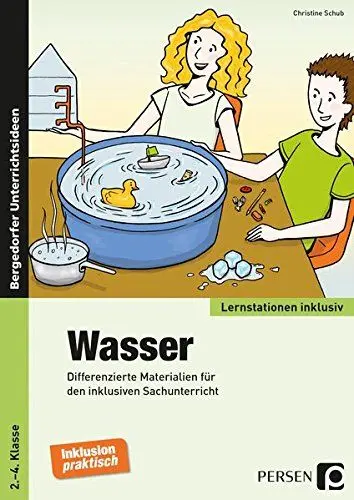 Produktbild: Wasser: Differenzierte Materialien für den inklusiven Sachunterricht (2. bis 4. Klasse) (Lernstationen inklusiv)