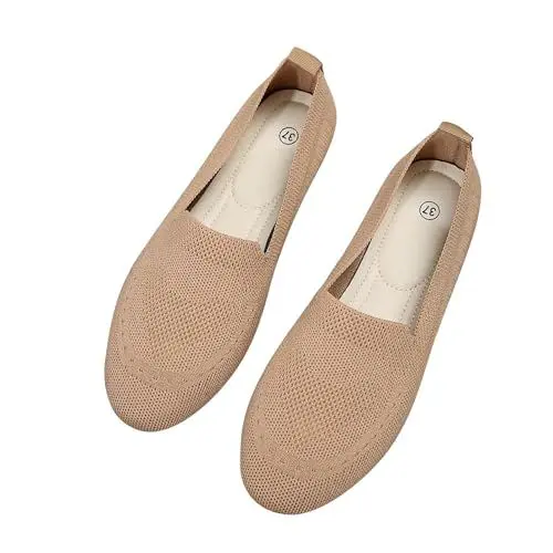 Produktbild: Wasserdicht GrüNe Schuhe Damen Spangenpumps Hohl Atmungsaktiv Flacher Absatz Weiche Sohle Freizeitschuhe Valgus Schuhe Damen Damen Sneaker Schwarz Brautschuhe Flach Brautschuhe Ivory (Khaki, 43)