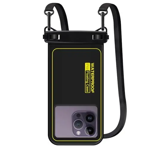 Produktbild: Wasserdicht Handyhülle IPX8 Schwimmende wasserdichte Handytasche bis zu 6,8 Zoll, Wasserfeste Hülle für Schwimmen Unterwasser Handytasche,Waterproof Phone Case für iPhone 15 14 13 12 Samsung Huawei