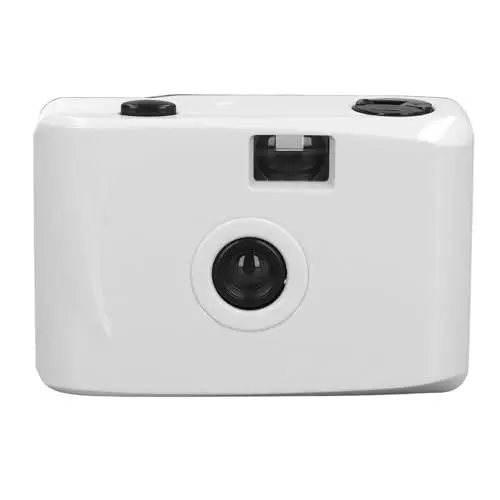 Produktbild: wasserdichte Filmkamera, F/9 28 Mm Objektiv ABS Retro Leichte 35 Mm Filmkamera Zum Schnorcheln, Einfache Aufnahmen (Weiß und Rosa)
