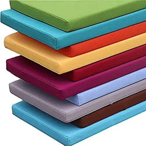 Produktbild: wasserdichte Kissen für Outdoor-Bank, 100 cm, 120 cm, 160 cm, 180 cm, 2/3-Sitzer-Bank, Sitzkissen, 4 cm dick, langes Stuhlkissen für Terrasse, Garten, Schaukel (dunkelgrau, 30 x 200 cm)