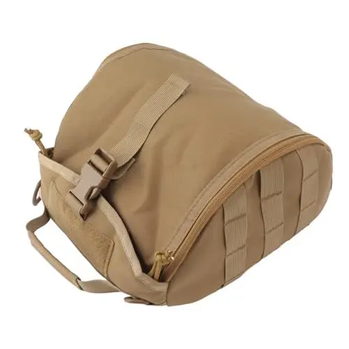 Produktbild: wasserdichte Outdoor-Helmtasche aus Nylon für Camping, Wandern, Fahrrad, Motorrad (Khaki)