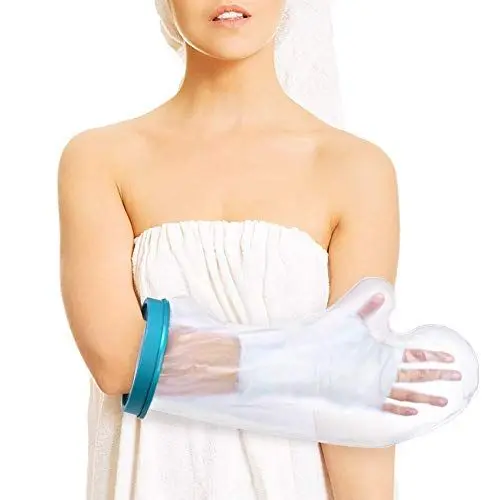 Produktbild: Wasserdichter Armschutz für Erwachsener Arm beim Dusche, Wunde Wasserdichter Gipsschutz Wasserdicht für Arm, Handgelenk, Fingerwunde und hält die Armpflaster und Bandagen Trocken, Passt Unisex