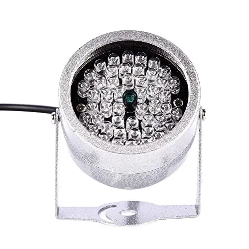 Produktbild: Wasserdichtes Infrarot-Nachtsichtlicht – 48 LED-IR-Beleuchtungslichter – Verbessert die Sicherheit von CCTV-Kameras – Ideal für Nächtliche Überwachung – Bietet Infrarot-Beleuchtung
