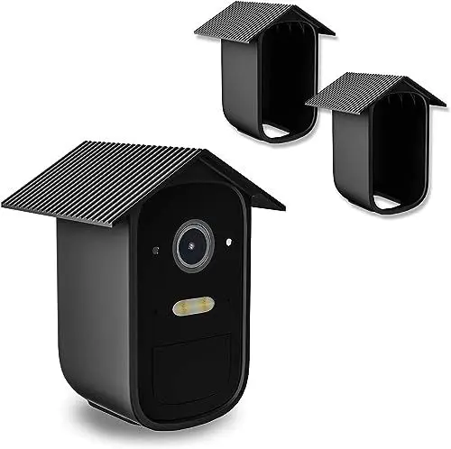 Produktbild: Wasserdichtes Silikon Kamera Schutz 2er Wetterfeste Silikonhülle für EufyCam 2C / 2C Pro UfyCam Silikonhäute Überwachungskamera Schützen UV-Schutz Wetterfester Durable Silicone for eufyCam 2C Camera