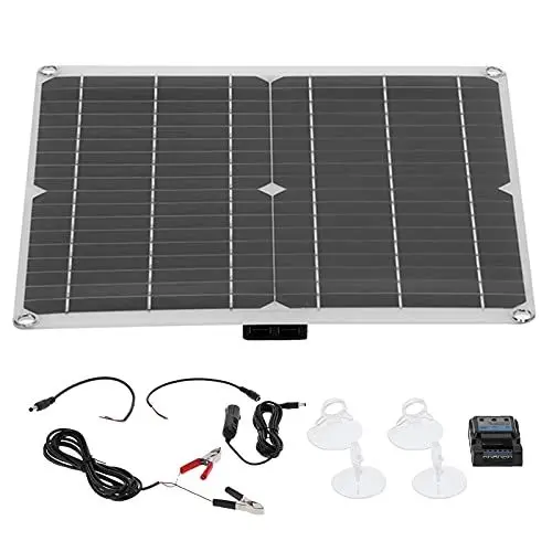 Produktbild: Wasserdichtes Solar-Autobatterie-Ladegerät Tragbarer Solar-Batterie-Bewahrer SC1820 DC18V 20W