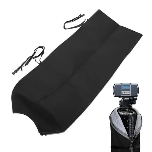 Produktbild: Wasserenthärter-Abdeckung, 600D-Oxford-Gewebe Robuste Wasserenthärter-Tankjacke, Wasserabweisendes Design mit Reißverschluss Wasserenthärter-Soletank für den Außenbereich